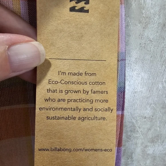 NWT Billabong The Salty Blonde Break Point Cropped Linen Blend Plaid Pants - Picture 10 of 11